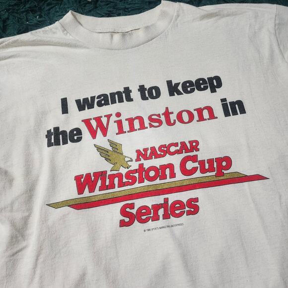 Vintage 1995 NASCAR Winston Cup “Let NASCAR Make the Rules” Tee USA Made XL - Picture 3 of 7